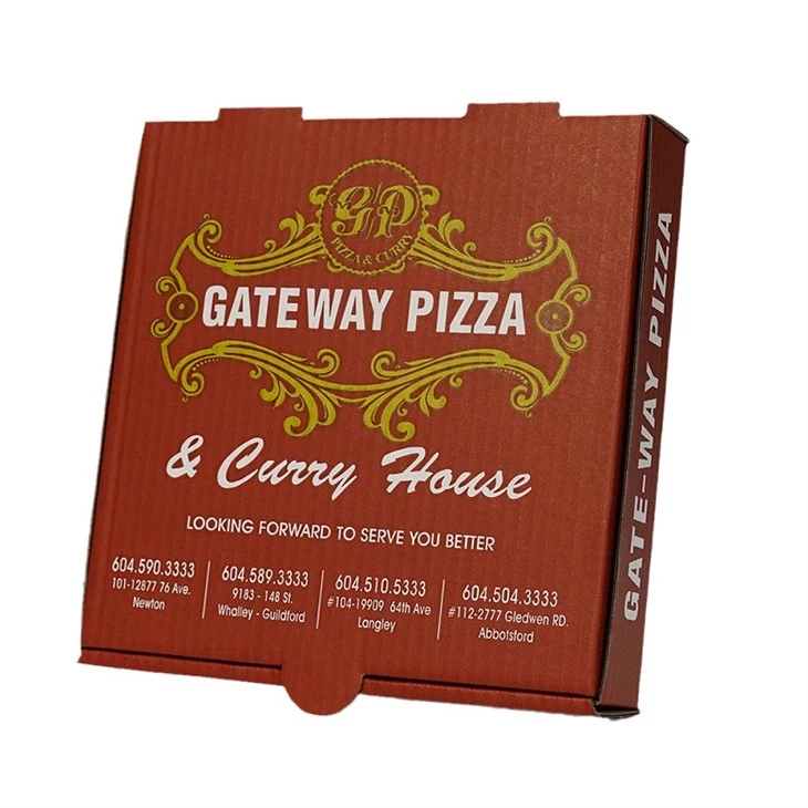 Kaxxa tal-Ippakkjar tal-Grad tal-Ikel Kaxxa tal-Pizza Corrugated Custom