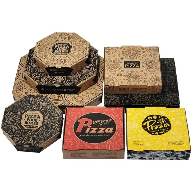 Kaxxa tal-Ippakkjar tal-Pizza Forma Octangle bil-Logo tal-Klijent
