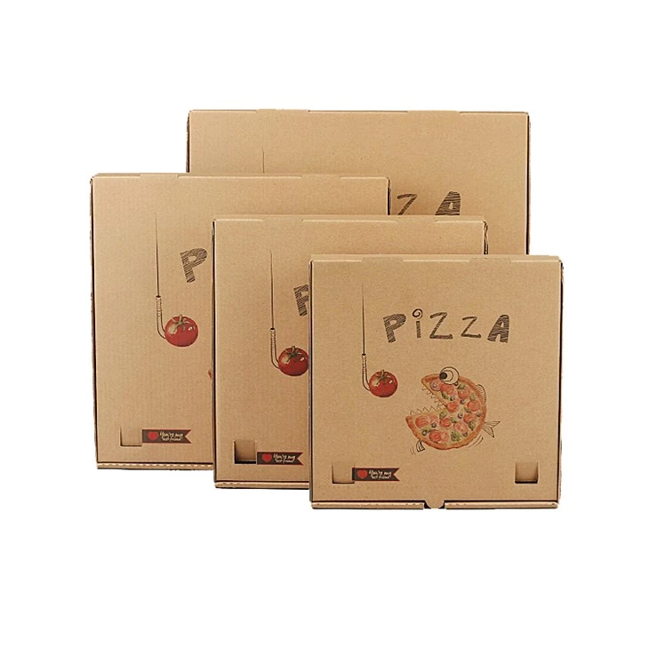 Professjonali Custom Kwalità Għolja Pizza Kaxxa Kaxxa tal-Kulur tal-Kard