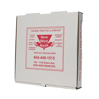 Kaxxa tal-Pizza Logo Personalizzata B'Karta Kraft Ekoloġika